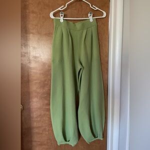 Free People Beach  Women’s Knit Barrel Elastic Waist Pants Size MEDIUM